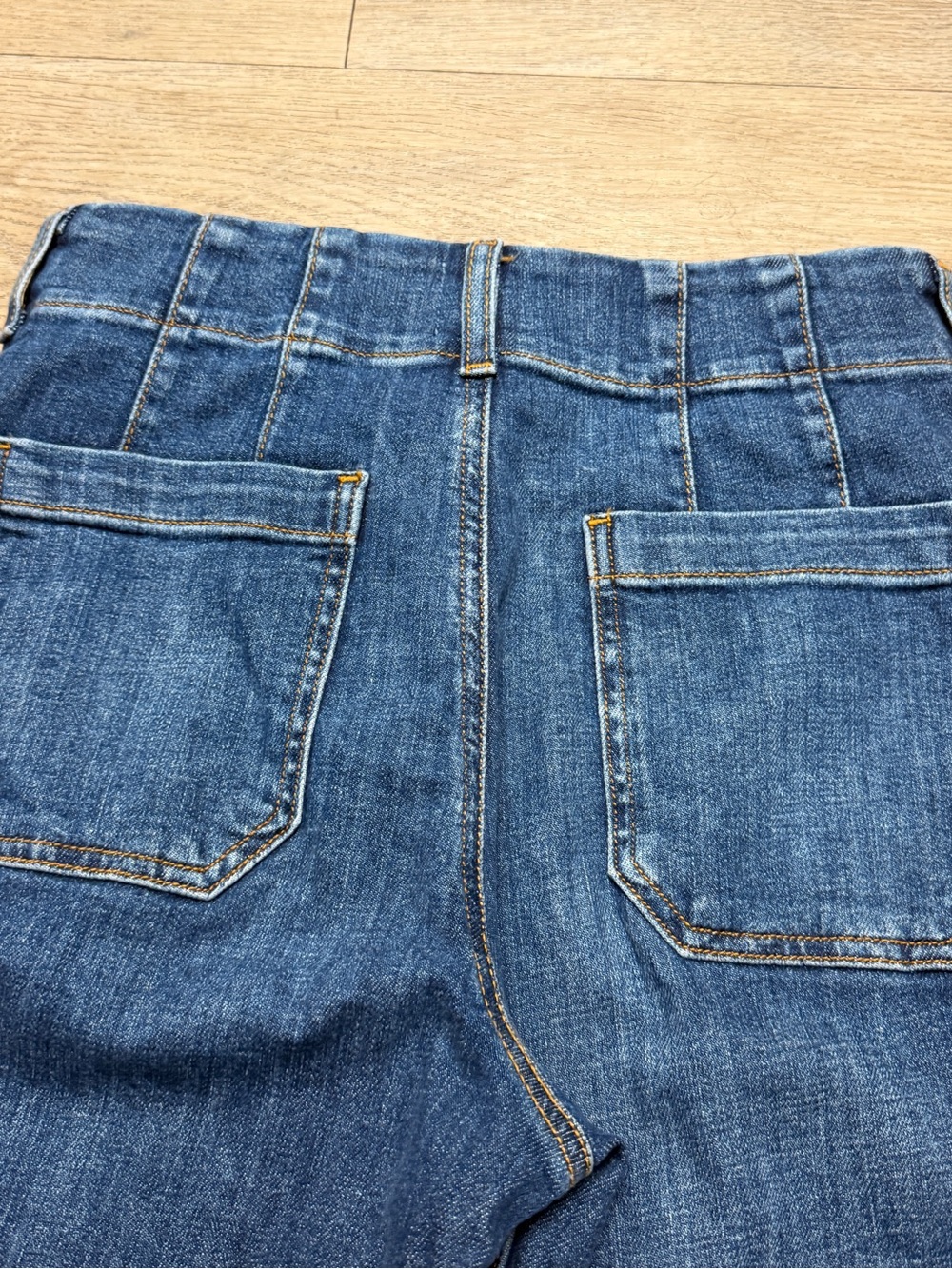 Maeve Blue Denim Colette Jeans Size 26 Flare Wide Leg - Picture 7 of 15